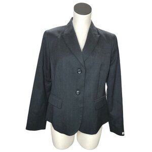 Pendleton Blazer Womens 12P Petite Gray Virgin Wool New Suit Jacket Lined Pocket